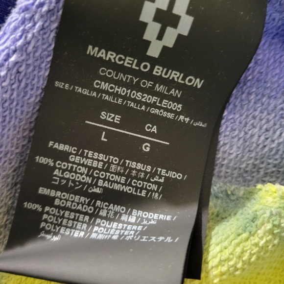 Men's MARCELO BURLON Sweatpant NWT 🔥 - Picture 3 of 5